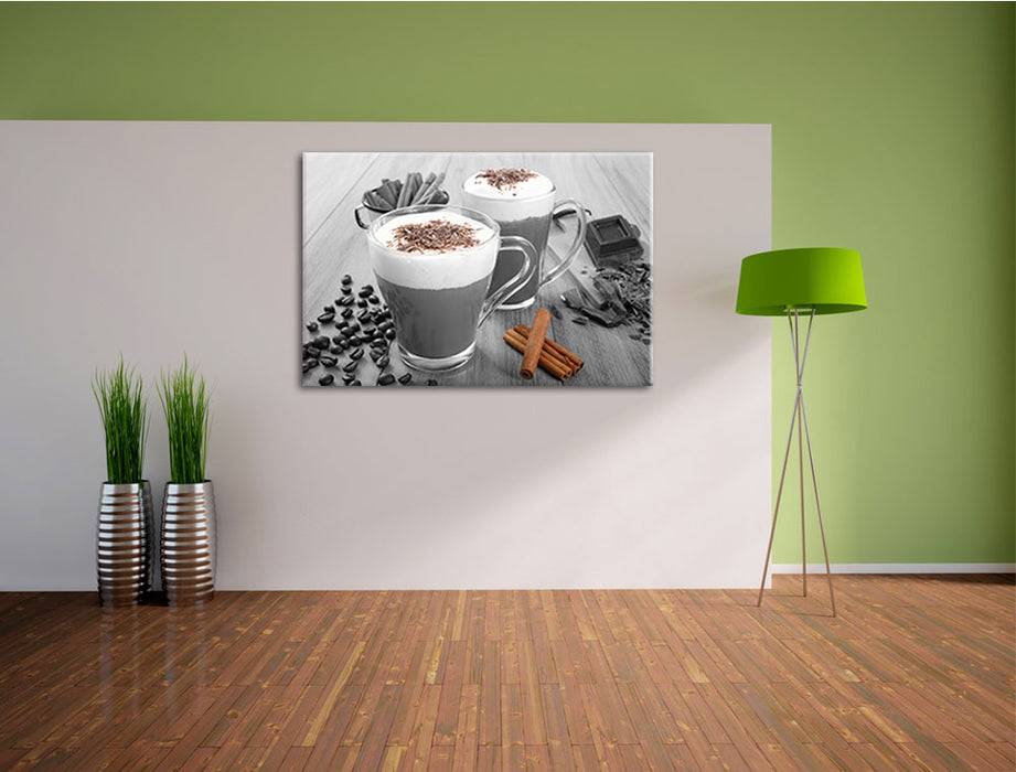 Pixxprint heiße Schokolade und Kaffee, Leinwandbild Fabrikladen