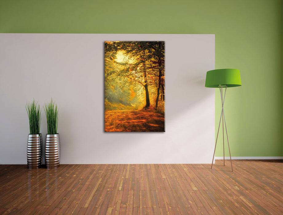 Pixxprint Wald im Herbst, Leinwandbild Outlet
