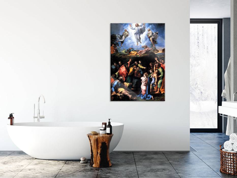 Pixxprint Raffael - Transfiguration , Glasbild Muttertagsangebot