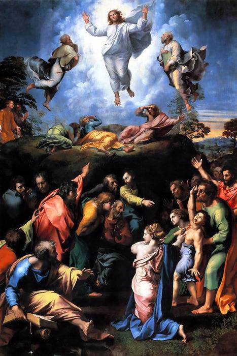 Pixxprint Raffael - Transfiguration , Glasbild Muttertagsangebot