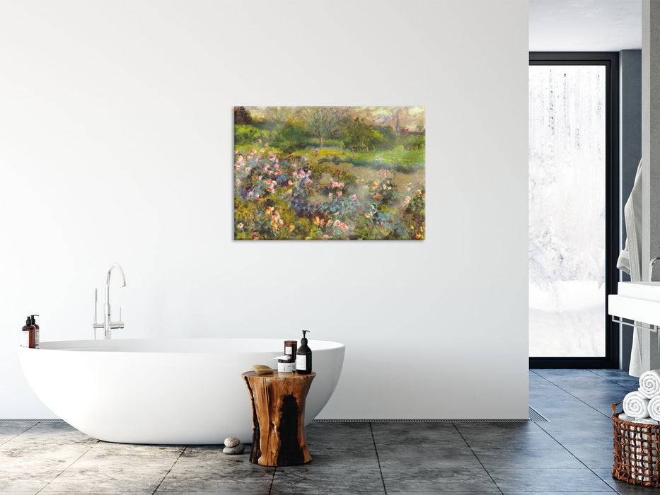 Pixxprint Pierre-Auguste Renoir - Rosenhain , Glasbild Top Angebot