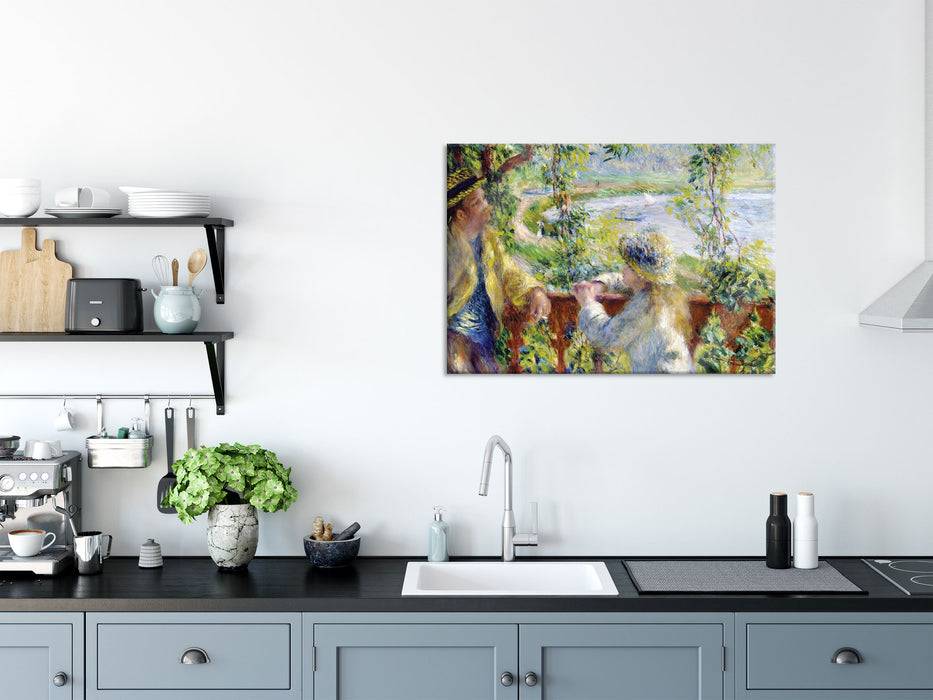 Pixxprint Pierre-Auguste Renoir - Am Wassernahe des Sees, Glasbild Zeitlich begrenztes Angebot