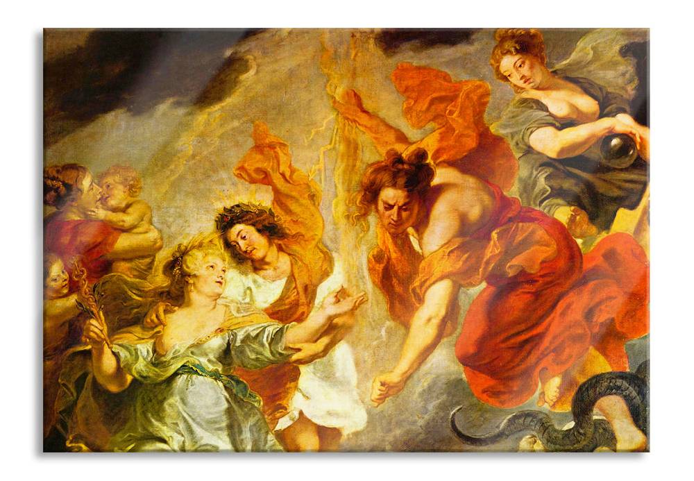 Pixxprint Peter Paul Rubens - Gemäldezyklus für Maria de' Medici, Glasbild