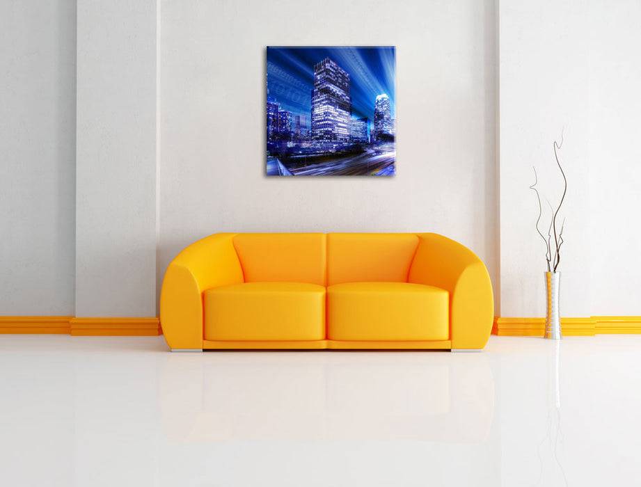 Pixxprint Los Angeles Matrix, Leinwandbild Letzte 3 Tage