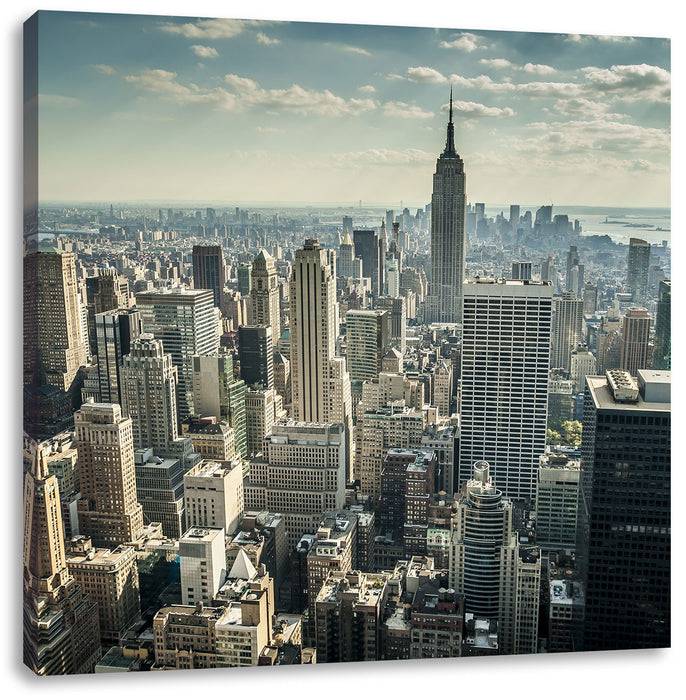 Pixxprint New York bei Tag, Leinwandbild JETZT KAUFEN