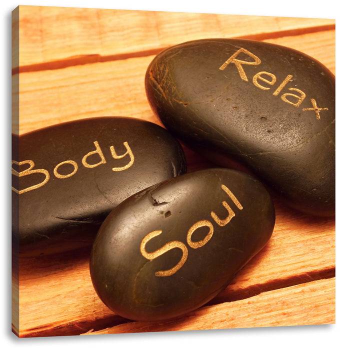 Pixxprint Wellness Body Soul Relax, Leinwandbild Nur für heute