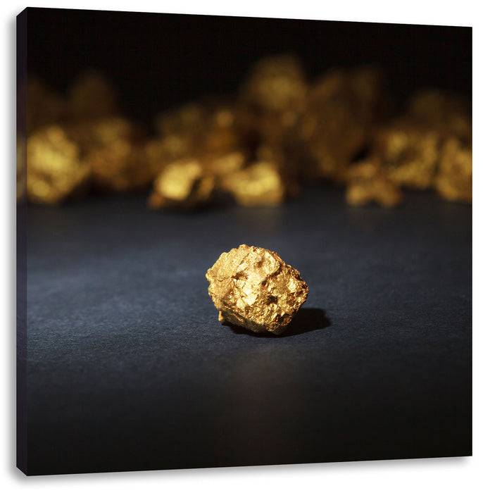 Pixxprint Goldnugget, Leinwandbild Sonderangebot der Fabrik