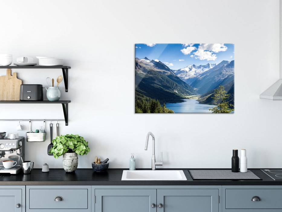 Pixxprint See an Bergen, Glasbild Speichern exportieren