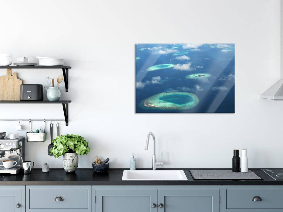 Pixxprint Trauminsel im Meer, Glasbild Angebote