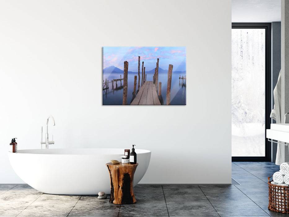Pixxprint Holz im Wasser, Glasbild Osterangebot