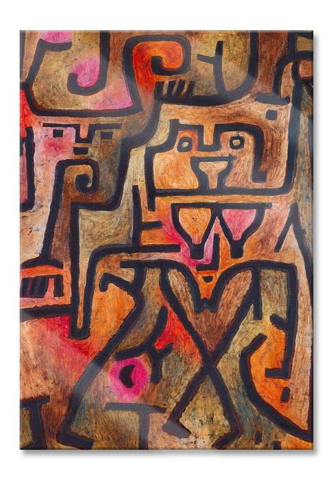 Pixxprint Paul Klee - Waldhexen , Glasbild Top Angebot