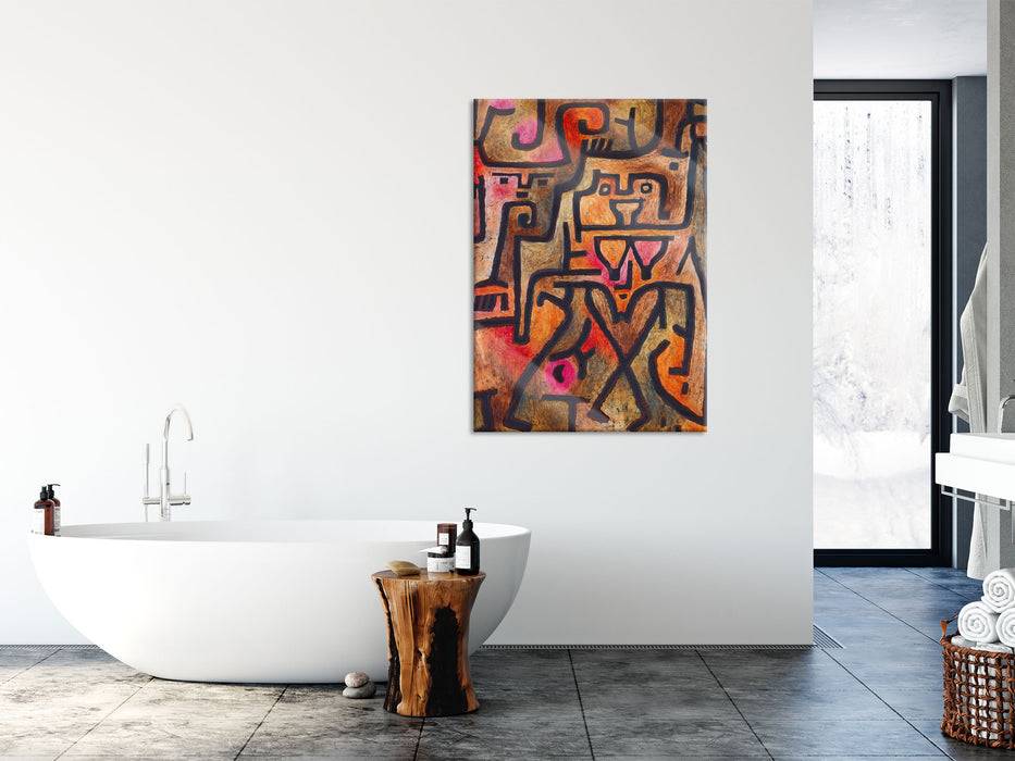 Pixxprint Paul Klee - Waldhexen , Glasbild Top Angebot