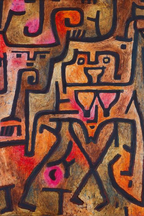 Pixxprint Paul Klee - Waldhexen , Glasbild Top Angebot