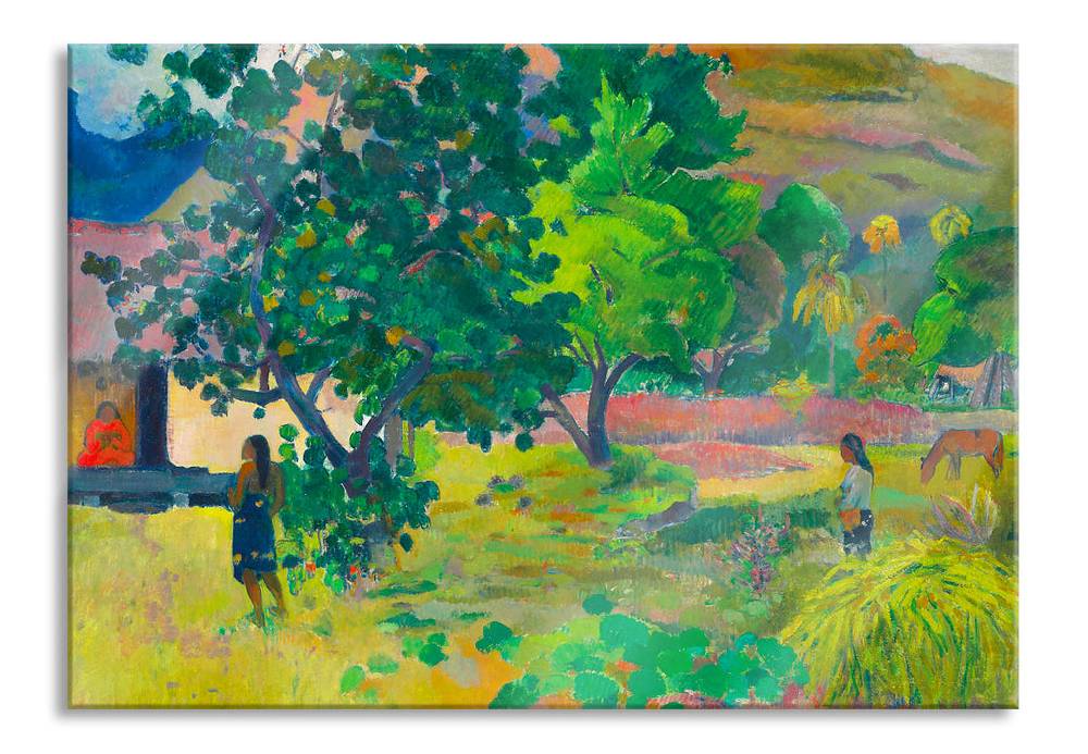 Pixxprint Paul Gauguin - Das hausTe Fare, Glasbild Neueste Mode
