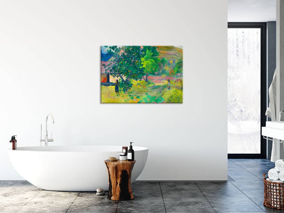 Pixxprint Paul Gauguin - Das hausTe Fare, Glasbild Neueste Mode