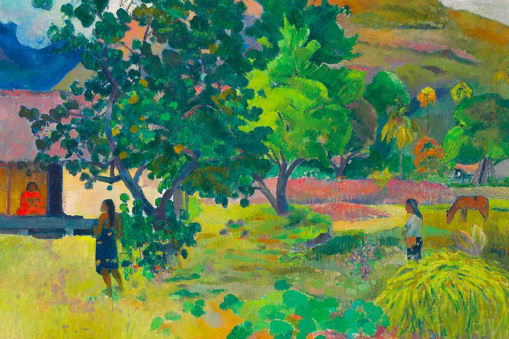 Pixxprint Paul Gauguin - Das hausTe Fare, Glasbild Neueste Mode