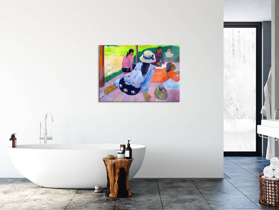 Pixxprint Paul Gauguin - Die Siesta , Glasbild Sonderangebote