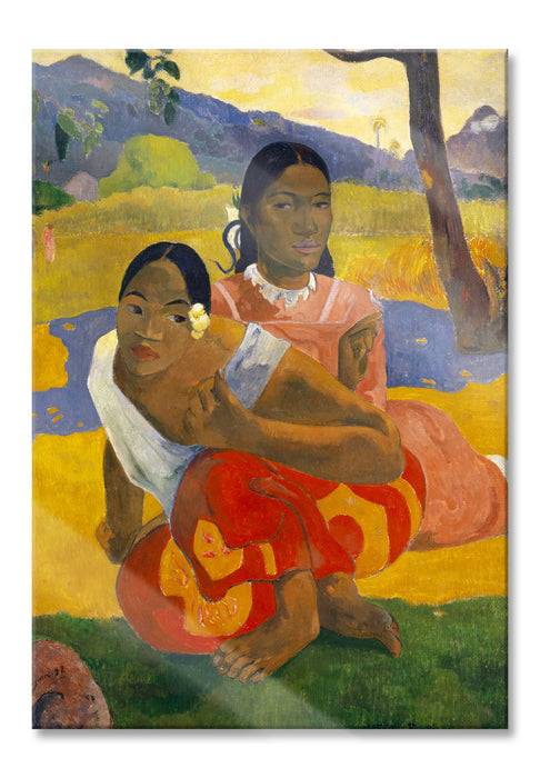 Pixxprint Paul Gauguin - Nafea Faa Ipoipo , Glasbild VIP-Rabatte