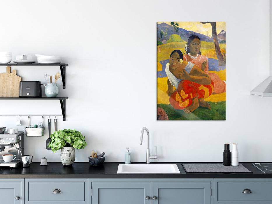 Pixxprint Paul Gauguin - Nafea Faa Ipoipo , Glasbild VIP-Rabatte