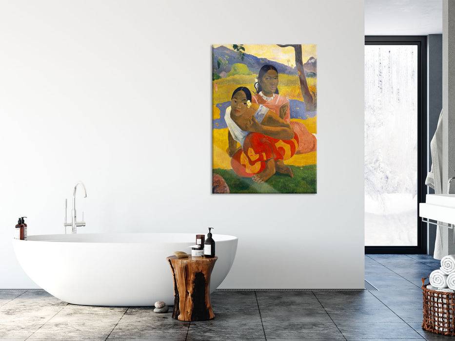 Pixxprint Paul Gauguin - Nafea Faa Ipoipo , Glasbild VIP-Rabatte