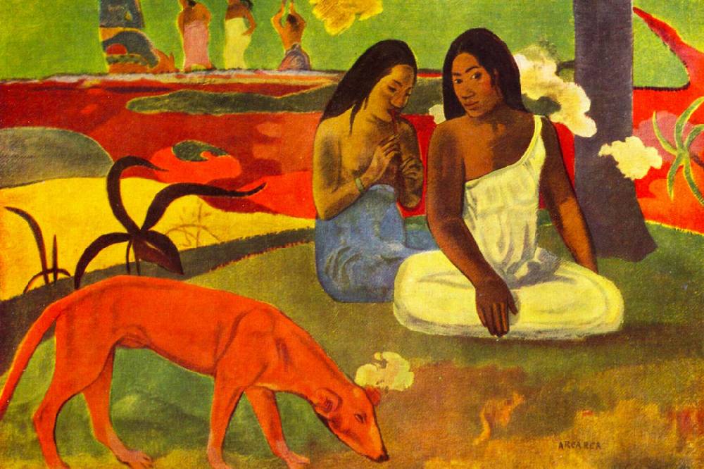 Pixxprint Paul Gauguin - Arearea , Glasbild Super Sparpreis
