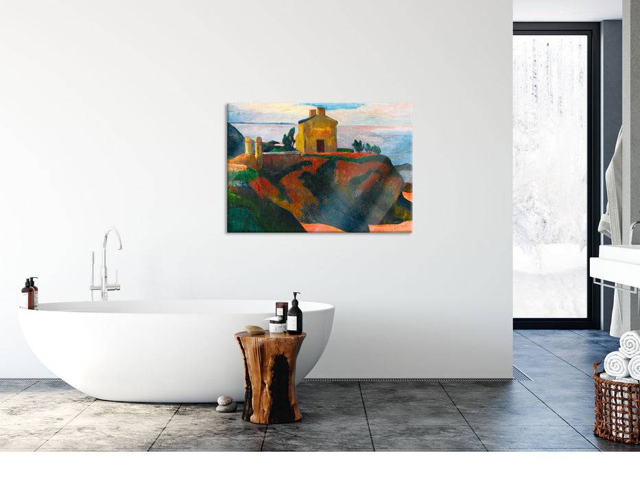 Pixxprint Paul Gauguin - LA MAISON DU PAN-DU, Glasbild Begrenzte Freigabe