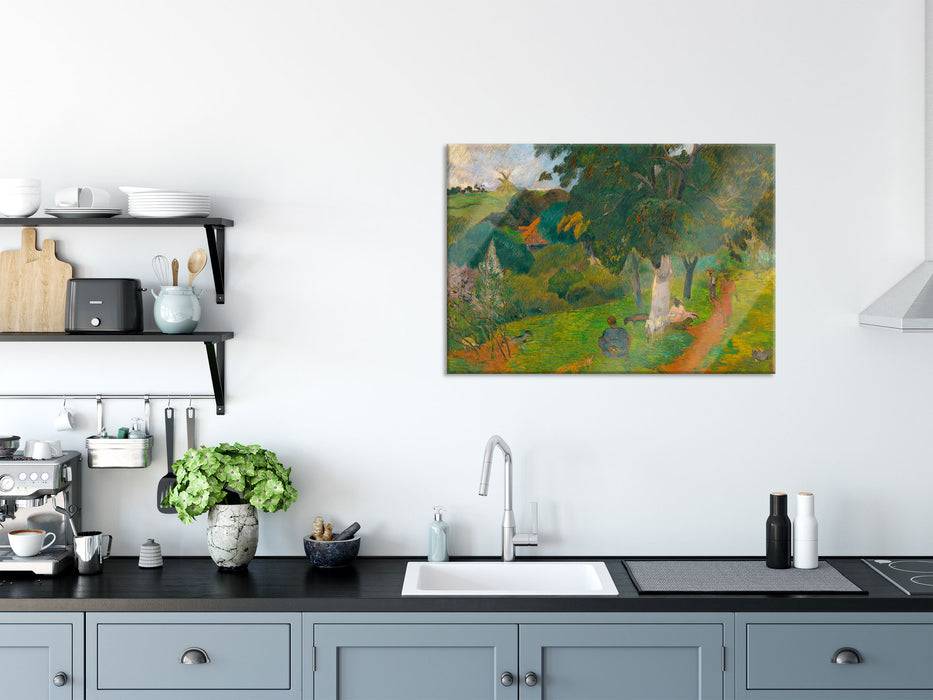 Pixxprint Paul Gauguin - Kommen und GehenMartinique, Glasbild JETZT KAUFEN