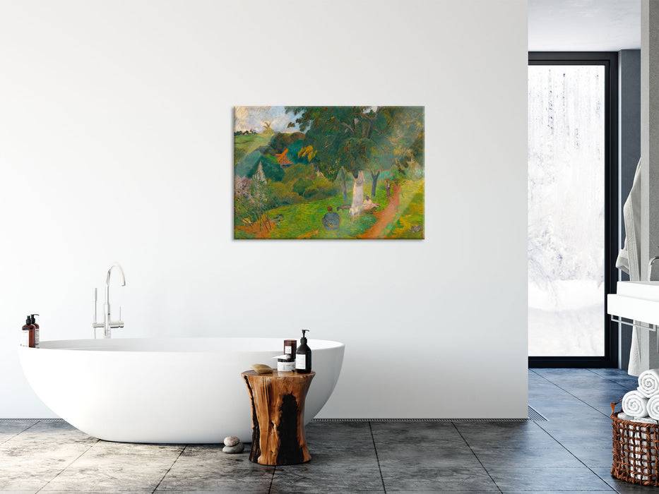 Pixxprint Paul Gauguin - Kommen und GehenMartinique, Glasbild JETZT KAUFEN