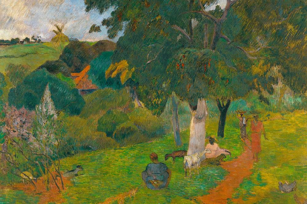 Pixxprint Paul Gauguin - Kommen und GehenMartinique, Glasbild JETZT KAUFEN