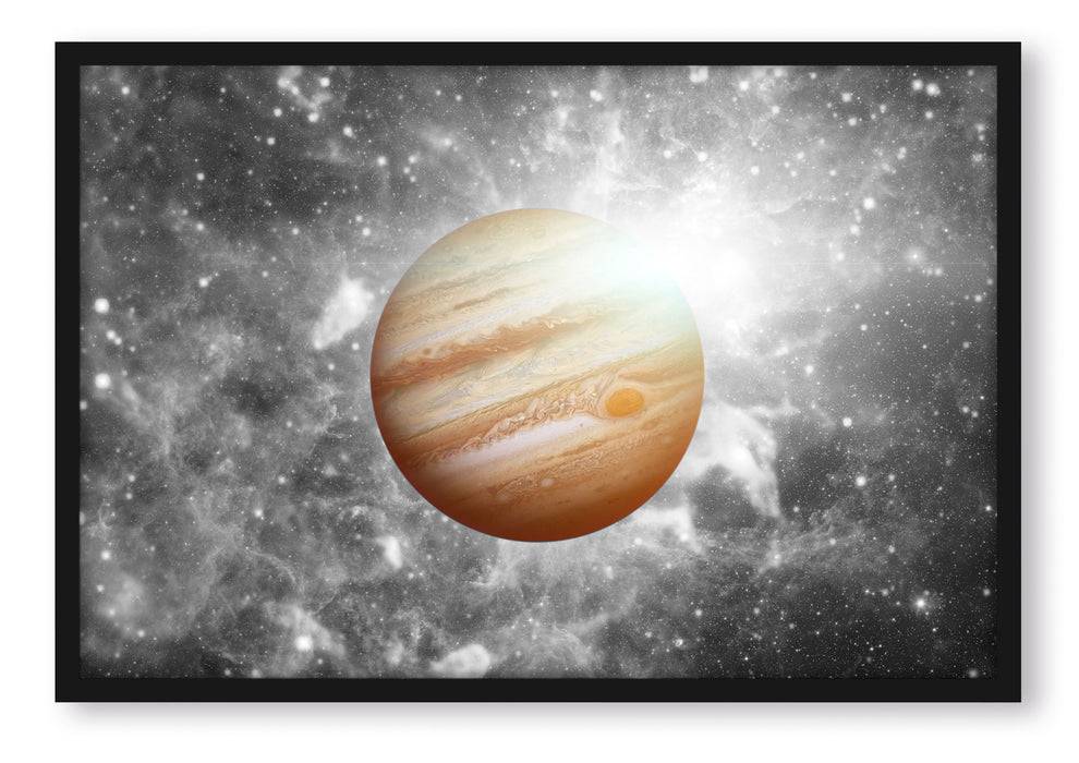Pixxprint Planet Jupiter im Universum, Poster mit Bilderrahmen Bis zu 55% Rabatt