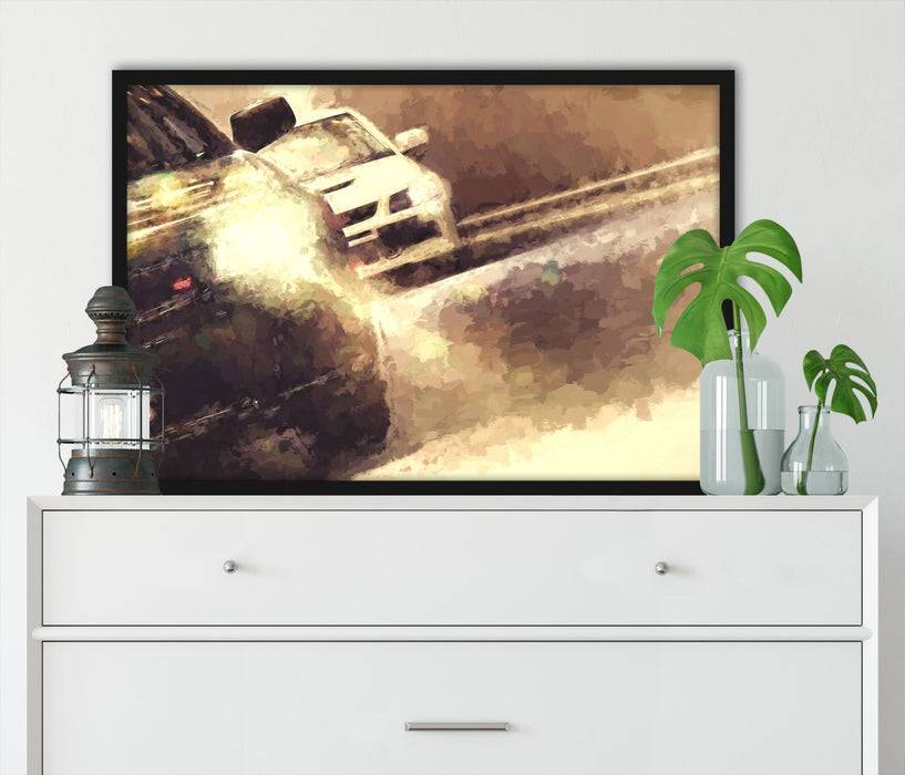 Pixxprint Subaru Impreza STI, Poster mit Bilderrahmen 2025