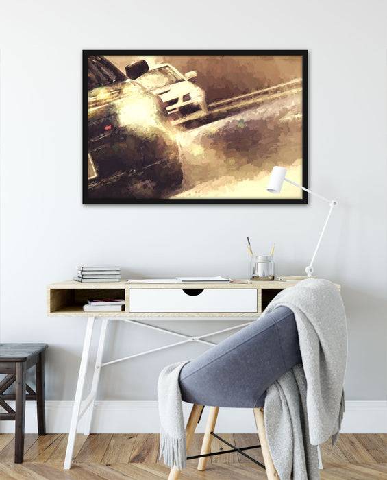 Pixxprint Subaru Impreza STI, Poster mit Bilderrahmen 2025