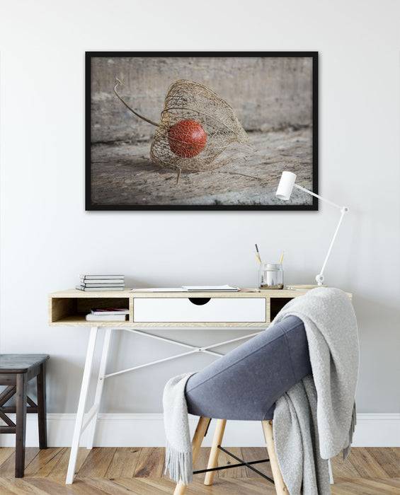 Pixxprint Physalis, Poster mit Bilderrahmen Auslauf