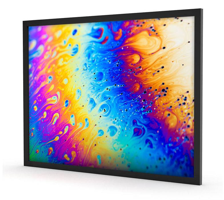 Pixxprint Bunte Farben, Poster mit Bilderrahmen Fabrik Onlineshop