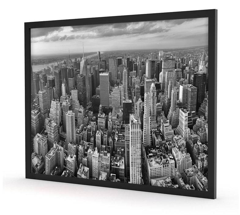 Pixxprint New York Skyline, Poster mit Bilderrahmen Sonderangebot