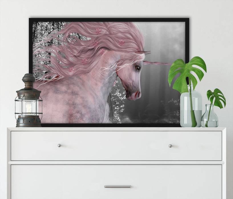 Pixxprint wunderbares Einhorn, Poster mit Bilderrahmen Online Outlet