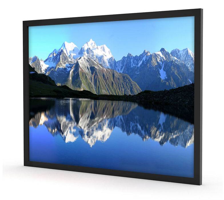 Pixxprint Berge am See, Poster mit Bilderrahmen Letzte 2 Tage
