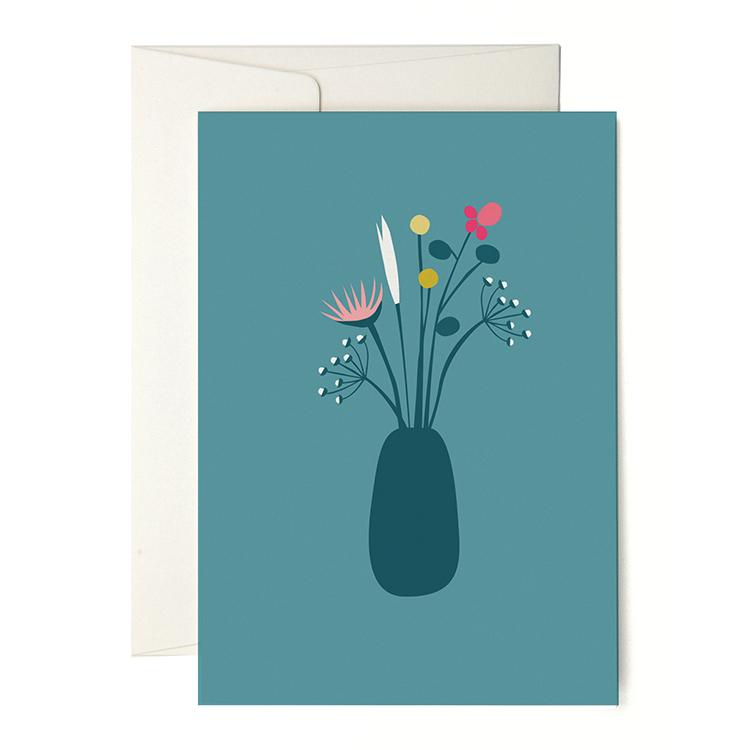 Pleased To Meet New Flower Vase Grusskarte Rabatt