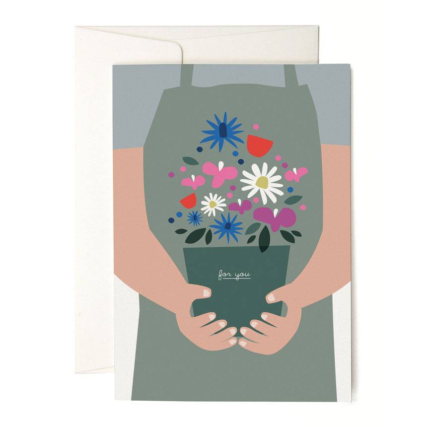 Pleased To Meet Flower Pot Grusskarte Begrenztes Angebot