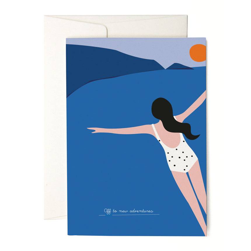 Pleased To Meet Cliff Diving Grusskarte Saisonschlussverkauf