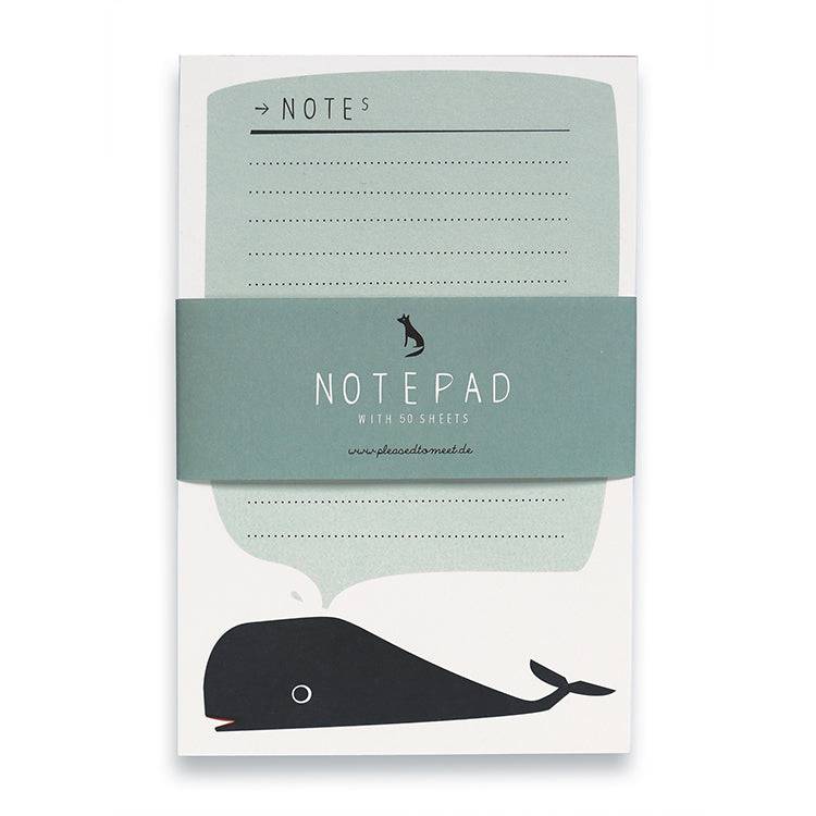 Pleased To Meet Whale Notizblock A6 Online Outlet