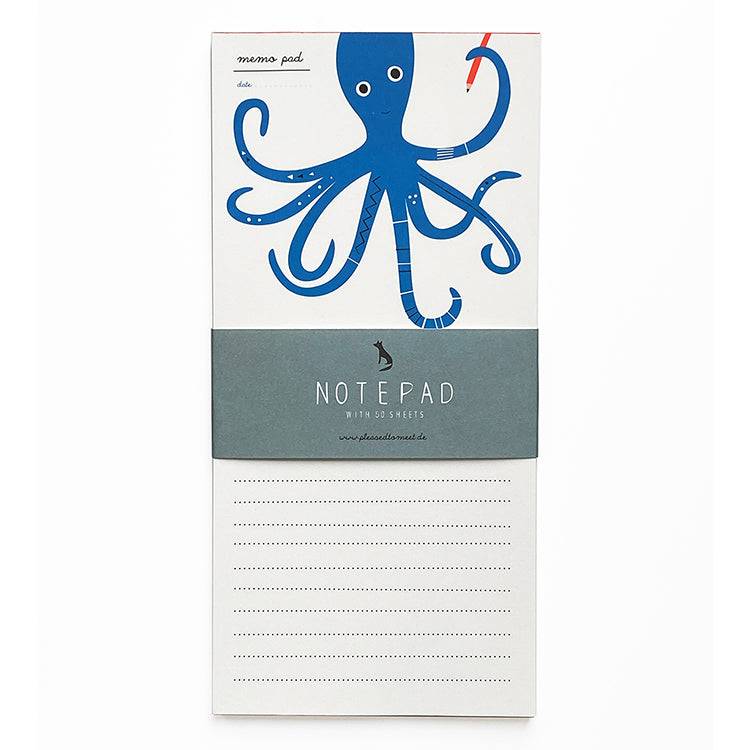 Pleased To Meet Octopus Notizblock Große Rabatte