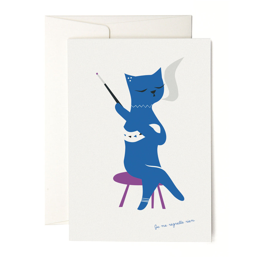 Pleased To Meet Blue Cat Grusskarte Riesige Ersparnisse
