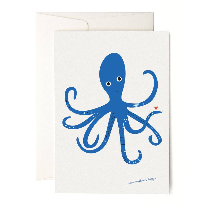 Pleased To Meet Blue Octopus Grusskarte VIP-Rabatte