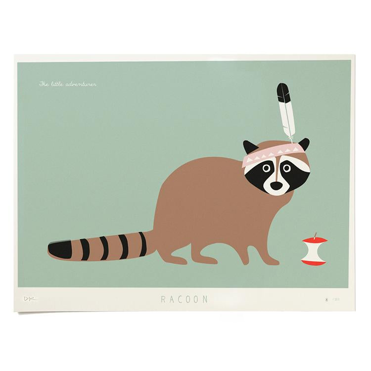 Pleased To Meet Racoon, Druck, ltd. 250 Letzter Tag