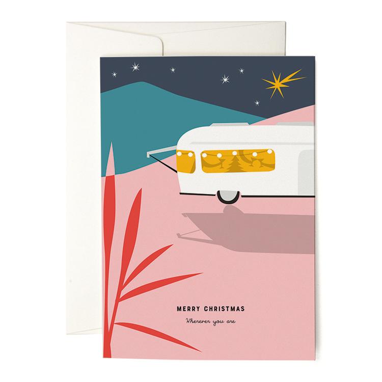 Pleased To Meet Christmas Caravan Grusskarte im Angebot