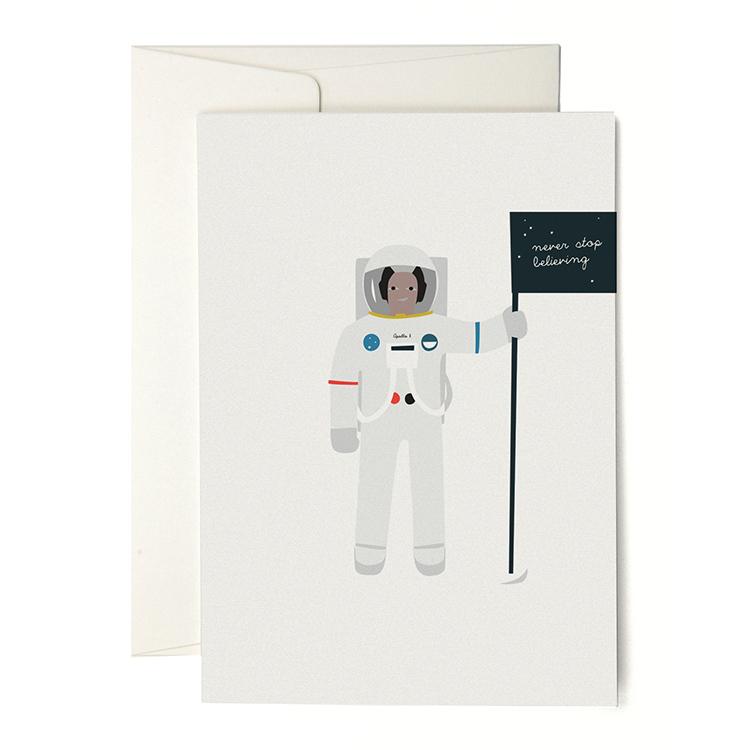 Pleased To Meet Astronaut Grusskarte Versandkostenfrei