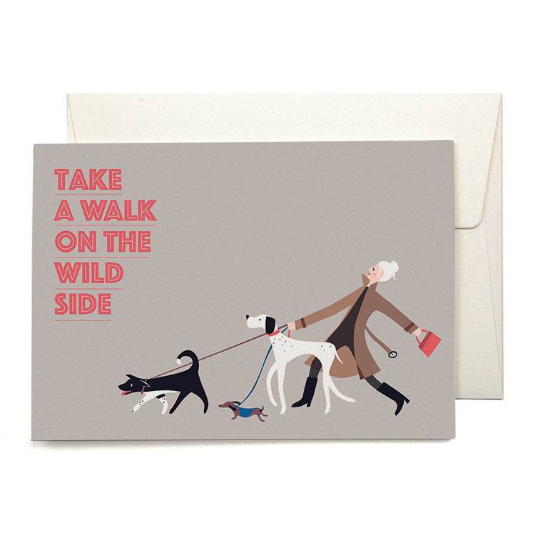 Pleased To Meet Dogwalker Grusskarte Black Friday
