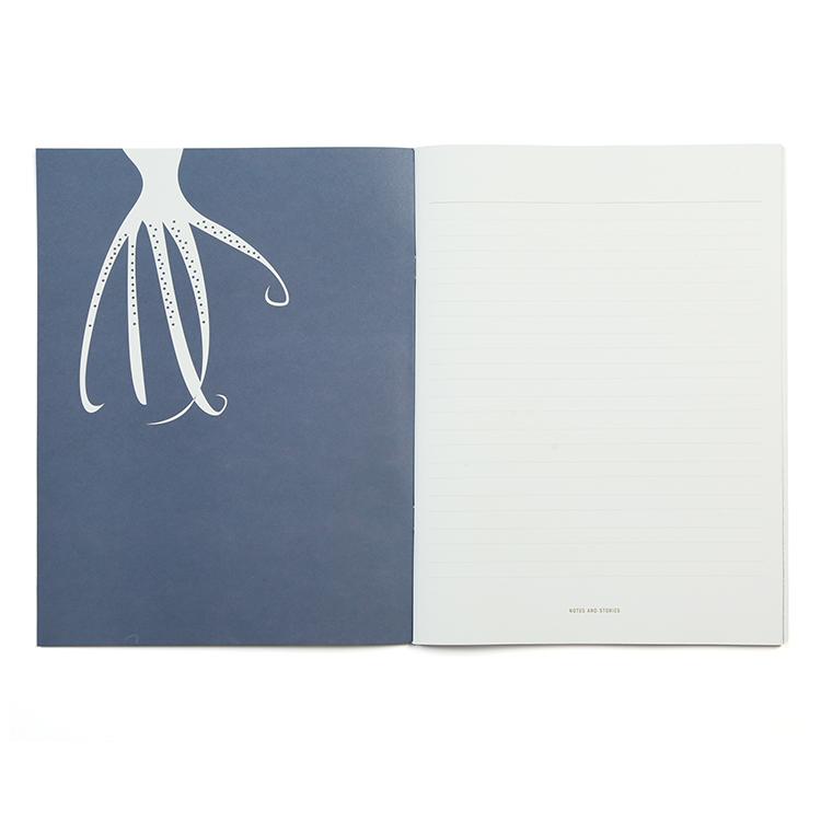 Pleased To Meet Diver, Whale and Octopus Notizheft 21x28cm, liniert Blitzangebot