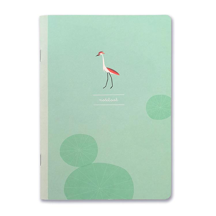 Pleased To Meet Heron Notizheft A5, blanko Im Verkauf